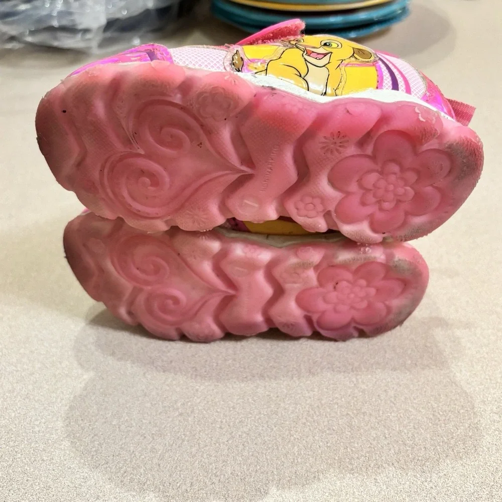The Lion King Nala Shoes Little Girls Toddler Size 7 Y2k 'Light up' RARE HTF‎